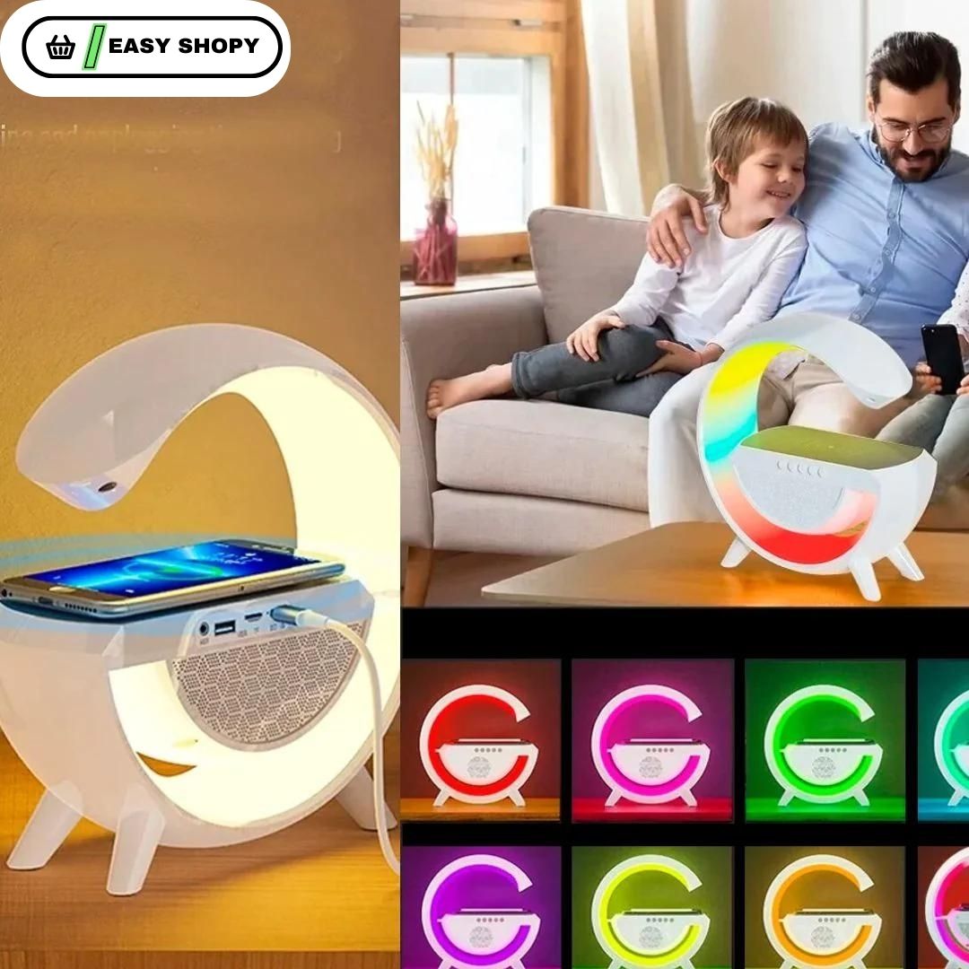 EXCLUSIVA LAMPARA DE NOCHE 3 EN 1 CON CARGA INALAMBRICA🔊🎵