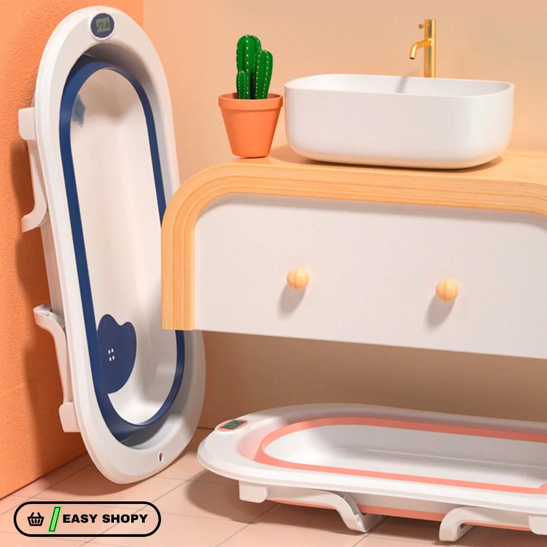¡NOVEDOSA TINA BAÑERA BEBES PLEGABLE INTELIGENTE!👶🛁🧼