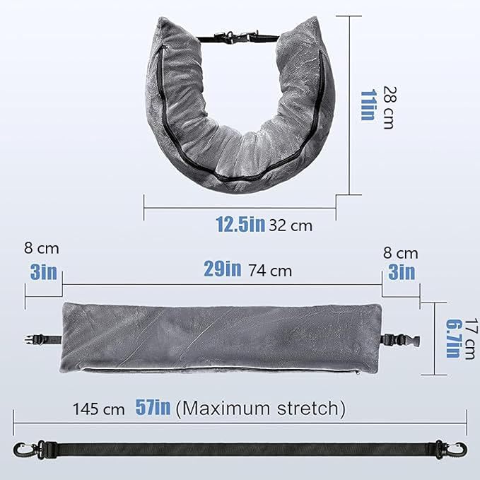 Almohada de viaje rellenable con equipaje oculto(TravelPillow Pro)