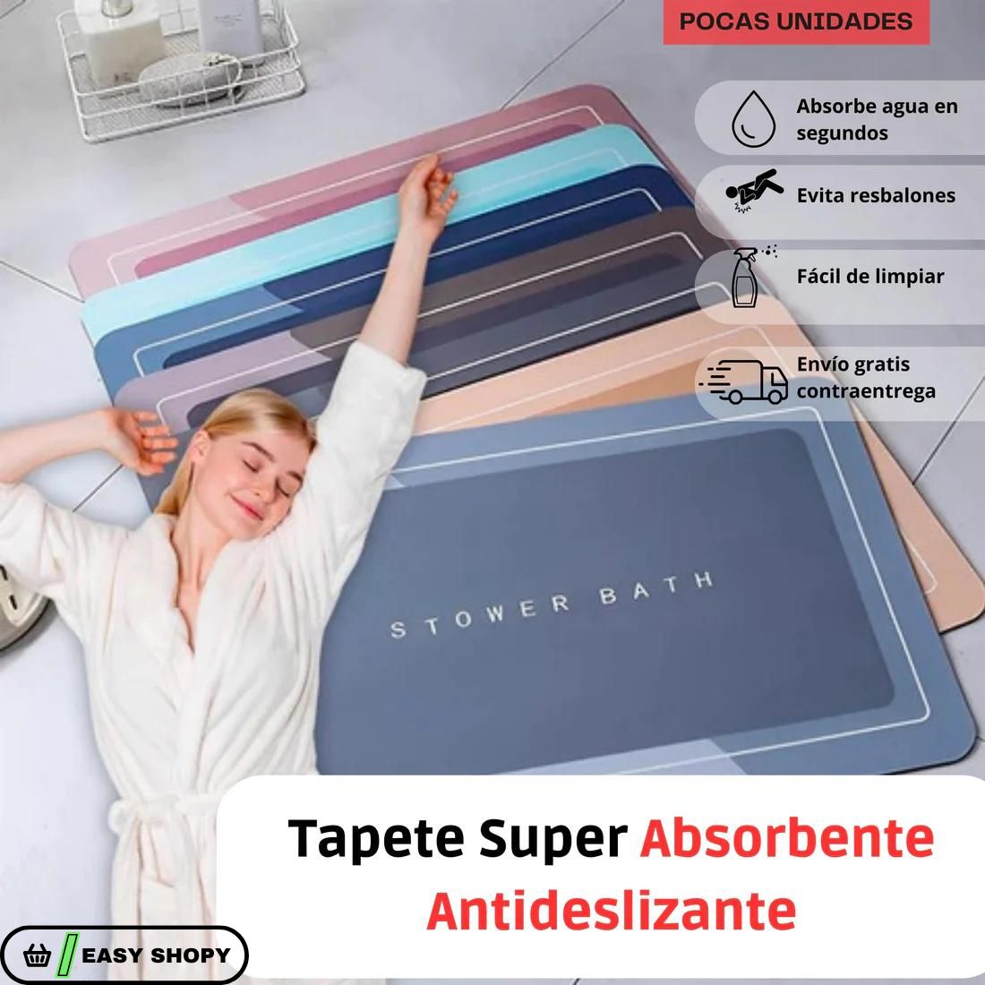 !!OFERTA EXCLUSIVA!!NOVEDOSO TAPETE ANTIDESLIZANTE SUPER ABSORBENTE!!💨💧