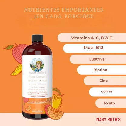 Multivitamina Para El Crecimiento Del Cabello - maryruth's x 887 ml 💇‍♀️✨