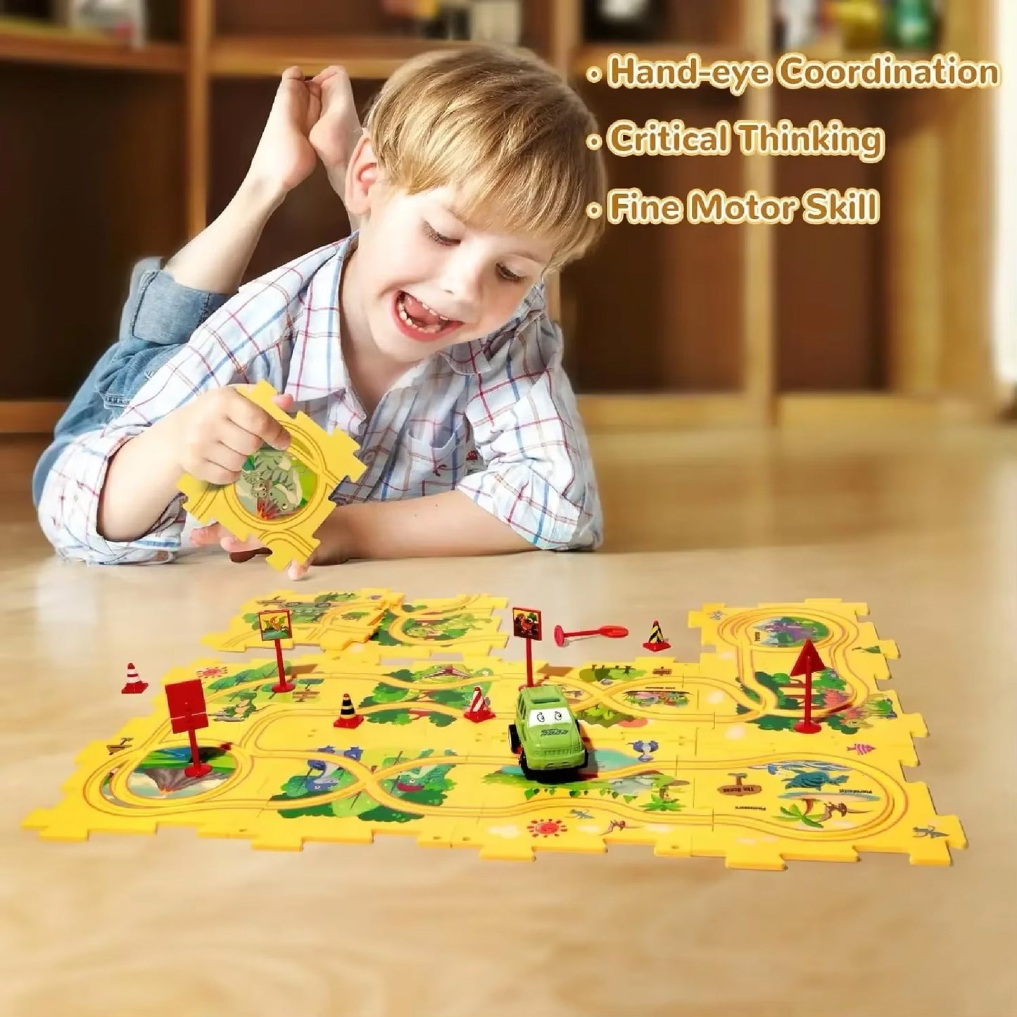 Pista de coches para niños PuzzleRacer