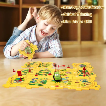 Pista de coches para niños PuzzleRacer