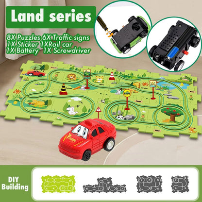 Pista de coches para niños PuzzleRacer