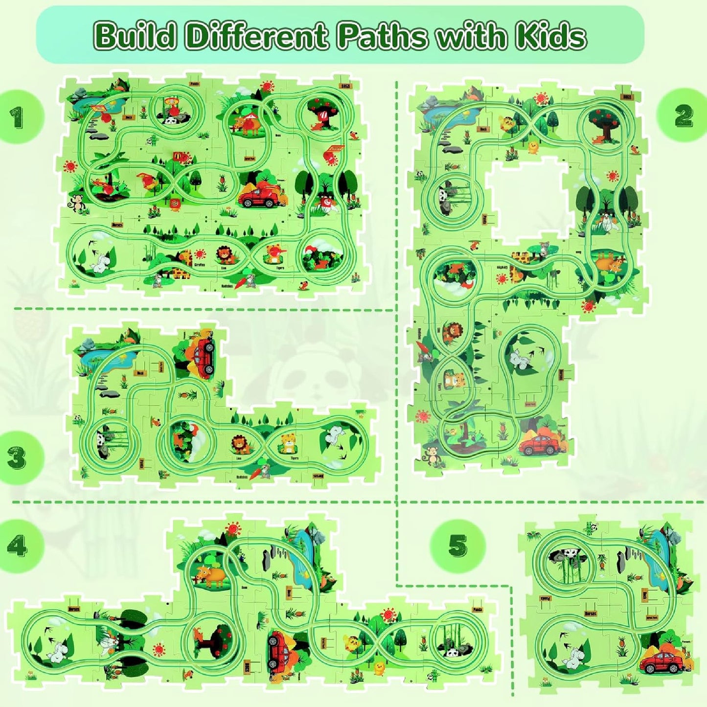 Pista de coches para niños PuzzleRacer