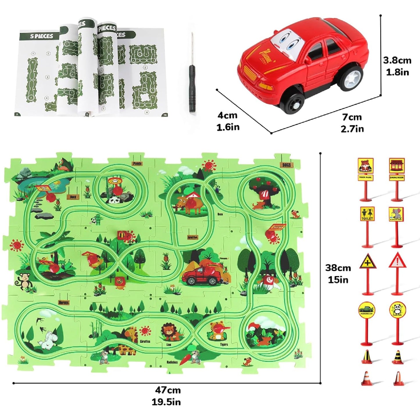 Pista de coches para niños PuzzleRacer