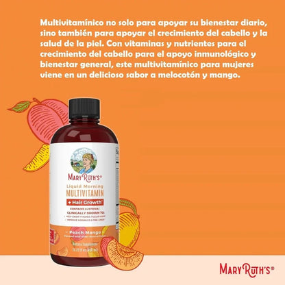 Multivitamina Para El Crecimiento Del Cabello - maryruth's x 887 ml 💇‍♀️✨