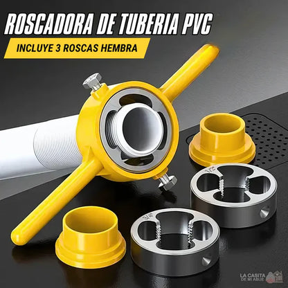 ROSCADORA MANUAL DE ACERO PARA TUBERÍA PVC