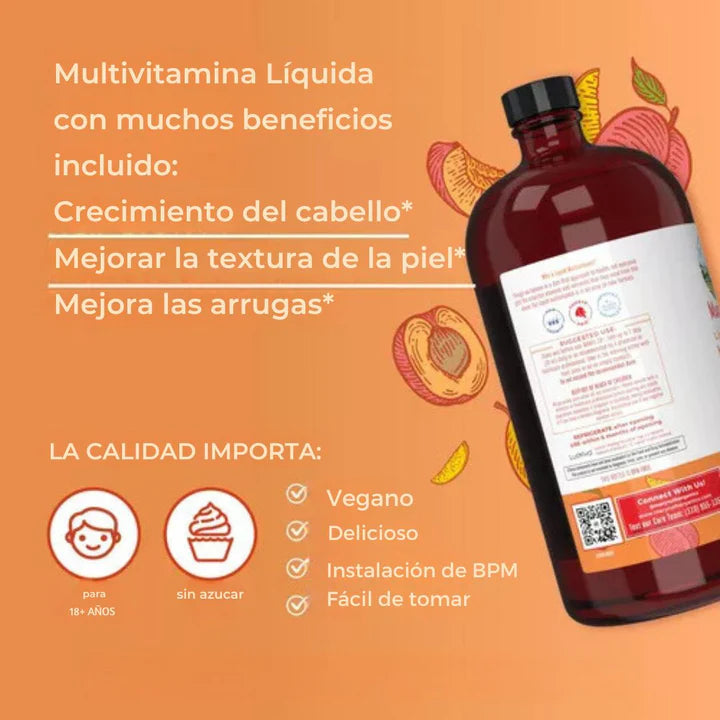 Multivitamina Para El Crecimiento Del Cabello - maryruth's x 887 ml 💇‍♀️✨