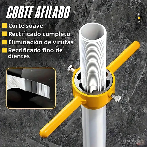 ROSCADORA MANUAL DE ACERO PARA TUBERÍA PVC