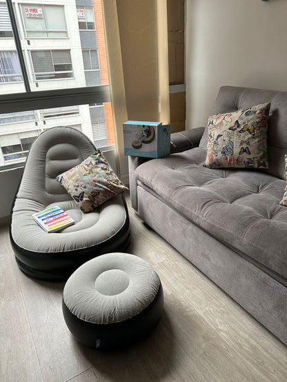 Sillón Inflable Con Reposa Pies