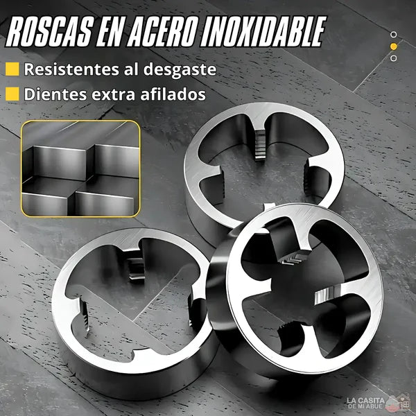 ROSCADORA MANUAL DE ACERO PARA TUBERÍA PVC