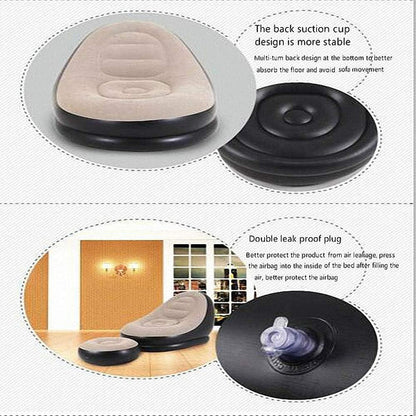 Sillón Inflable Con Reposa Pies