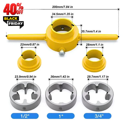 ROSCADORA MANUAL DE ACERO PARA TUBERÍA PVC