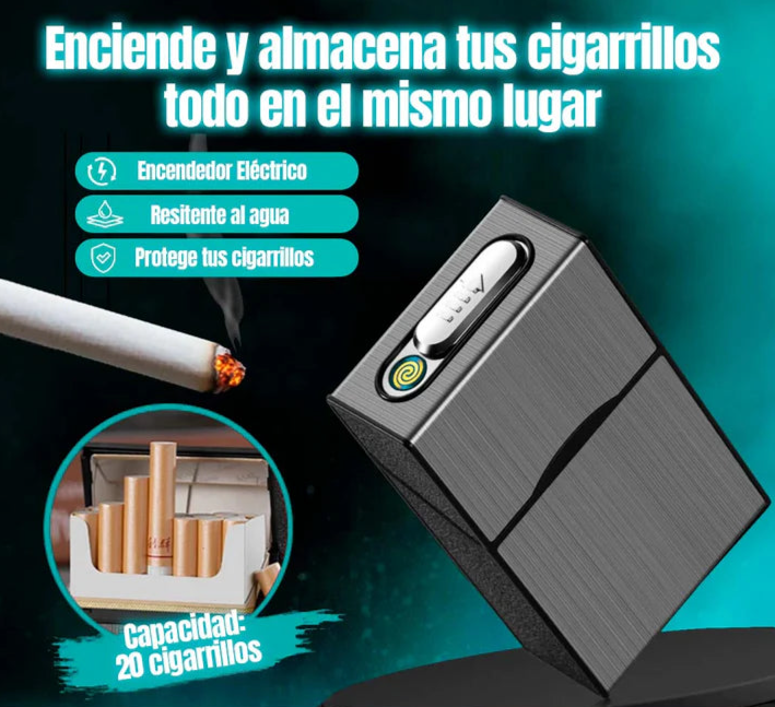 NOVEDOSO ENCENDEDOR-ESTUCHE PARA CIGARRILLOS!!!!