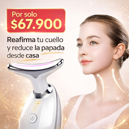 Masajeador Facial Reductor Papada Y Arrugas Con Tecnología LED E Iones Positivos – Reafirma y Tonifica
