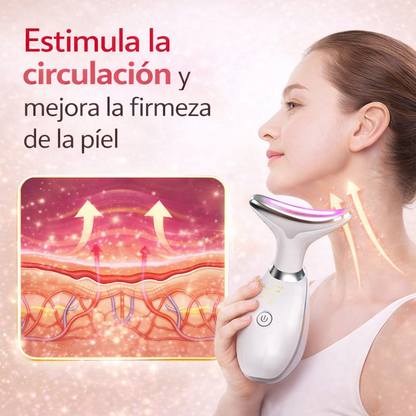 Masajeador Facial Reductor Papada Y Arrugas Con Tecnología LED E Iones Positivos – Reafirma y Tonifica