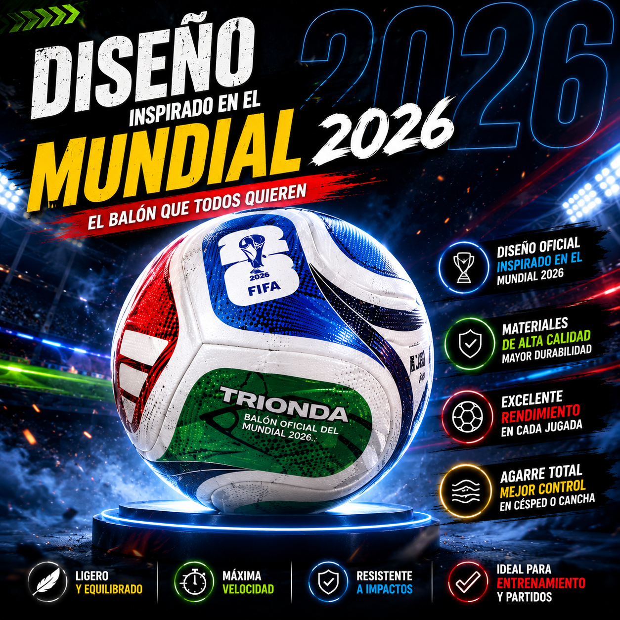 Trionda Champion 2026 – Balón Edición Mundial