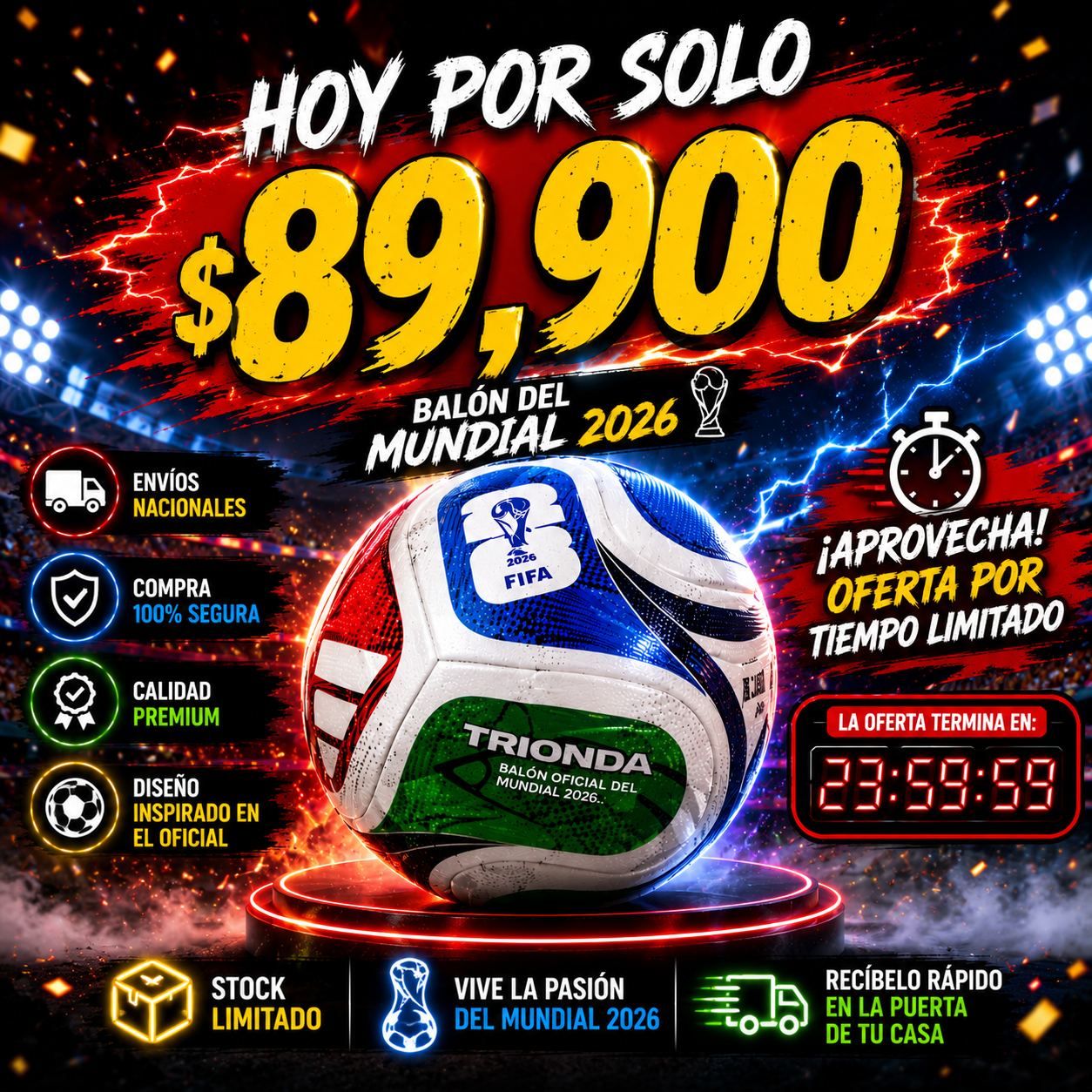 Trionda Champion 2026 – Balón Edición Mundial