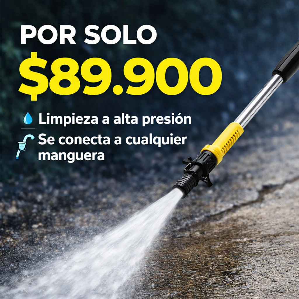 Water Zoom Hidrolavadora Limpiador Con Alta Presión De Agua