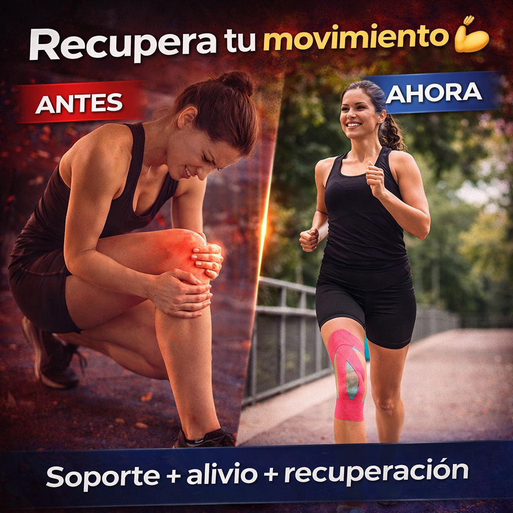 Cintas Deportivas Kinesiológicas - Adiós al Dolor, Recuperación Muscular y Máxima Elasticidad