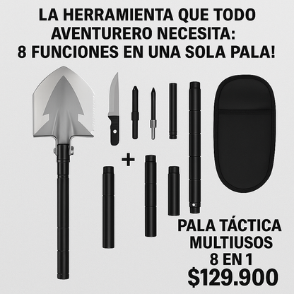 La Herramienta que Todo Aventurero Necesita: ¡8 Funciones en una Sola Pala!