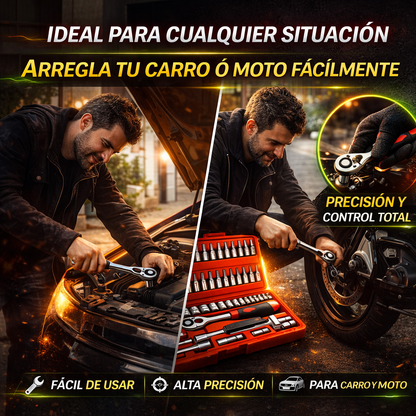Kit Herramientas 46 Piezas Multiuso | Completo, Portátil y Listo para Cualquier Emergencia