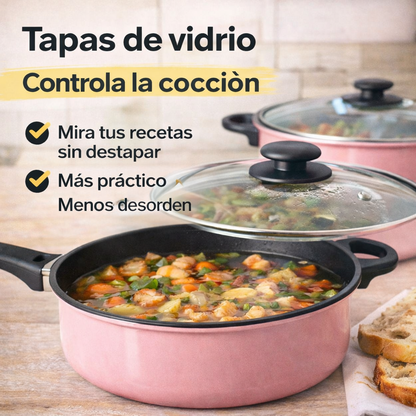 Set de Ollas CookWare Antiadherentes X13 piezas