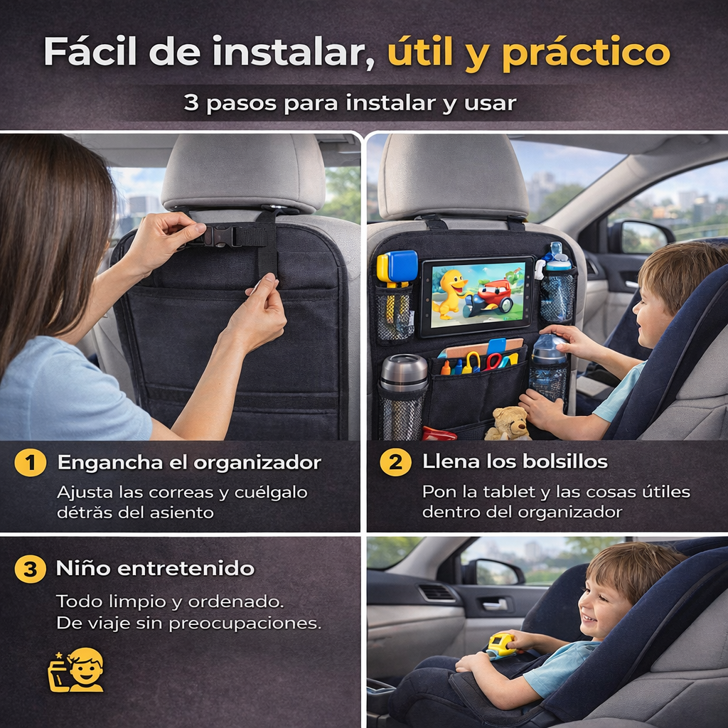Organizador de Auto Multifuncional Premium