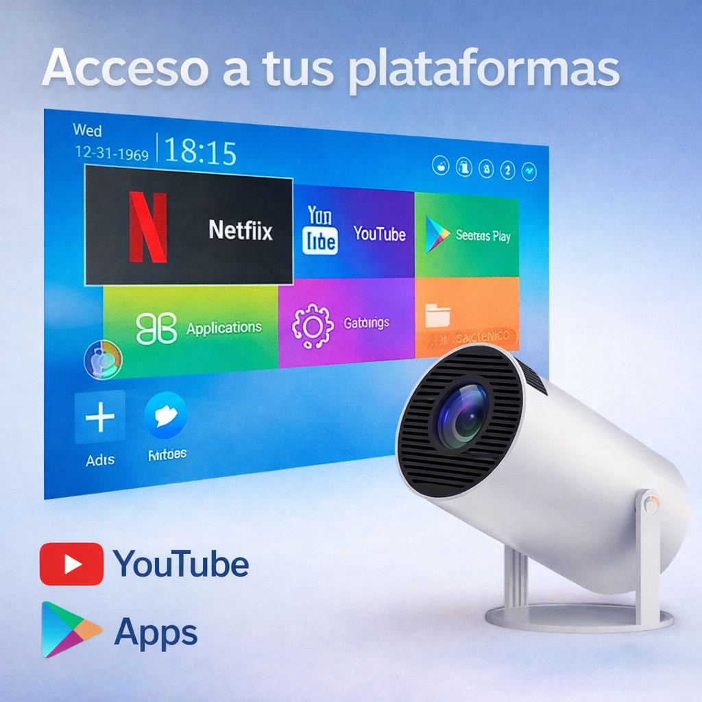 Proyector 4K Smart Android HY300