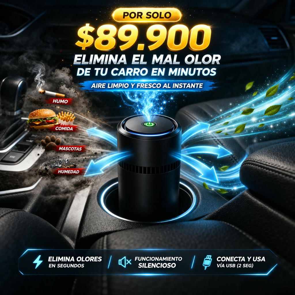 Elimina el Mal Olor de tu Carro en Minutos – IonFreshDrive Pro