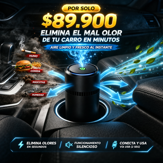 Elimina el Mal Olor de tu Carro en Minutos – IonFreshDrive Pro