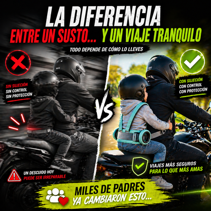 Cinturón de Seguridad para Niños de Moto - Protege lo que más amas en cada viaje