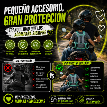 Cinturón de Seguridad para Niños de Moto - Protege lo que más amas en cada viaje