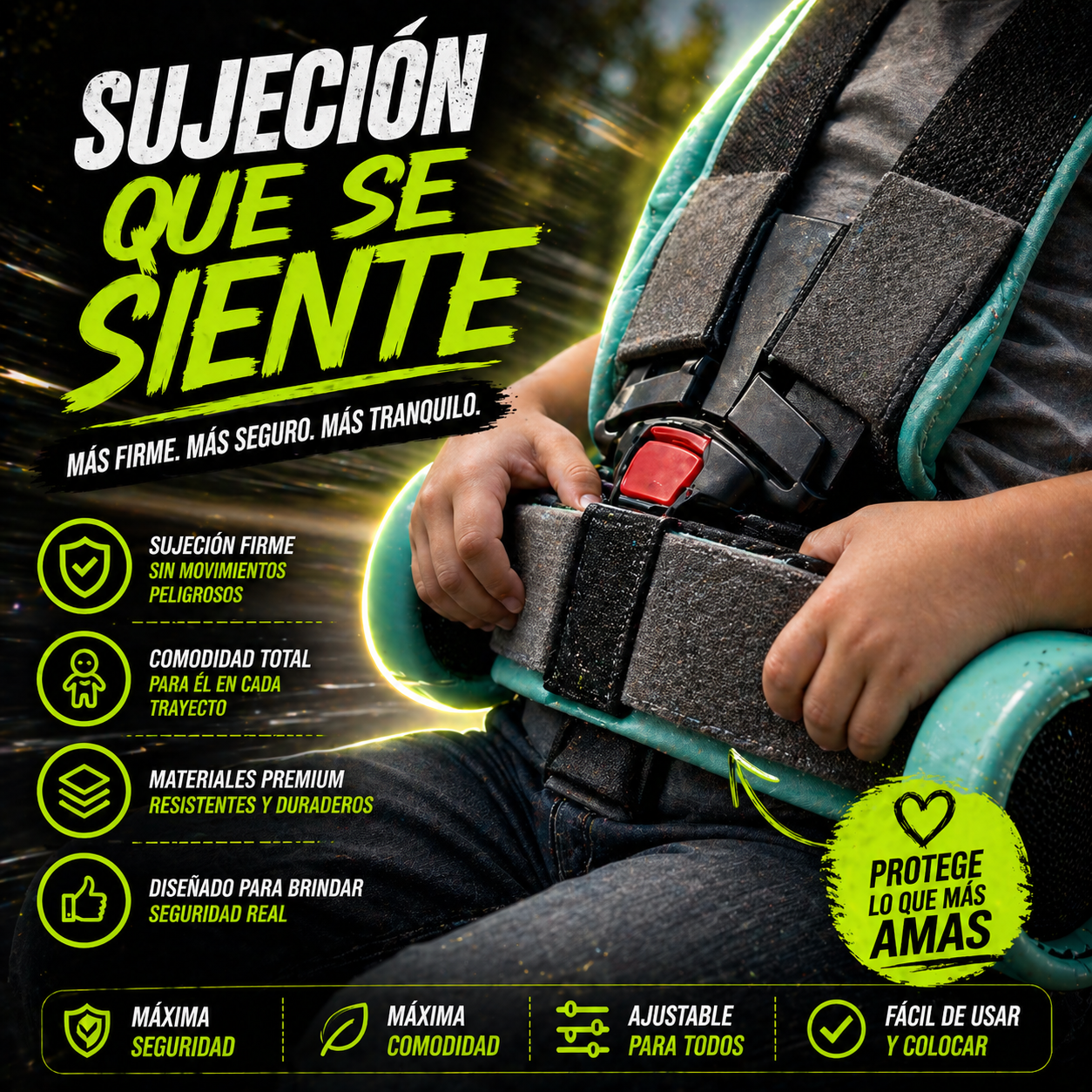 Cinturón de Seguridad para Niños de Moto - Protege lo que más amas en cada viaje