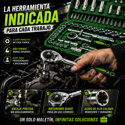 RATCHET PRO 108 | Juego de Rachets Profesional de 108 Piezas