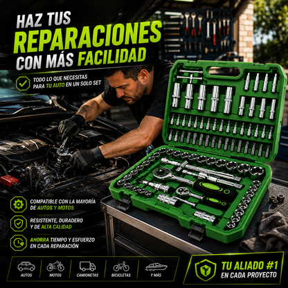 RATCHET PRO 108 | Juego de Rachets Profesional de 108 Piezas