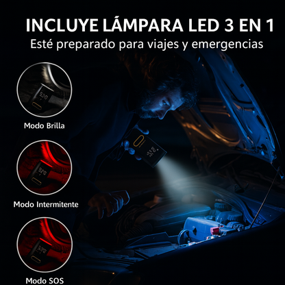 Compresor de Aire Portátil Y PowerBank 80W