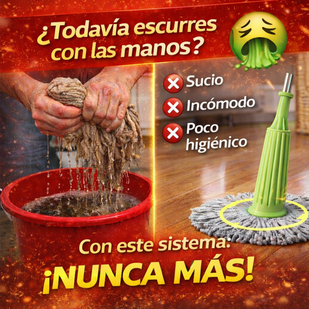 Trapero Giratorio Retráctil - Fácil Escurrido 2 en 1