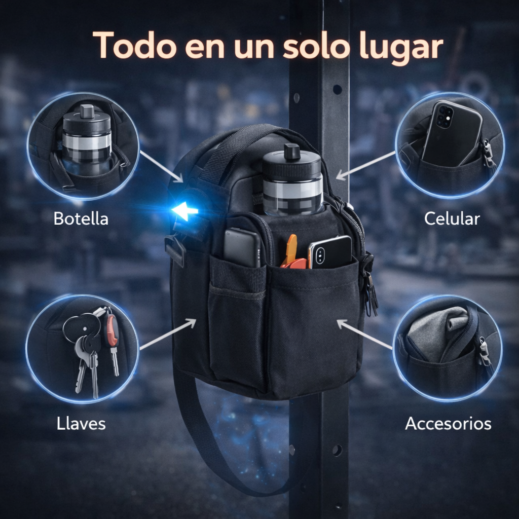 Bolso Canguro Organizador Magnético Gym
