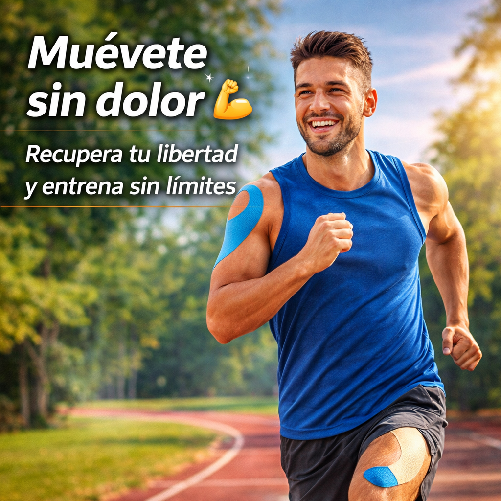 Cintas Deportivas Kinesiológicas - Adiós al Dolor, Recuperación Muscular y Máxima Elasticidad