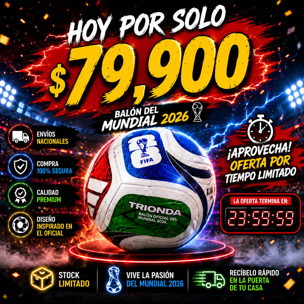 Trionda Champion 2026 – Balón Edición Mundial