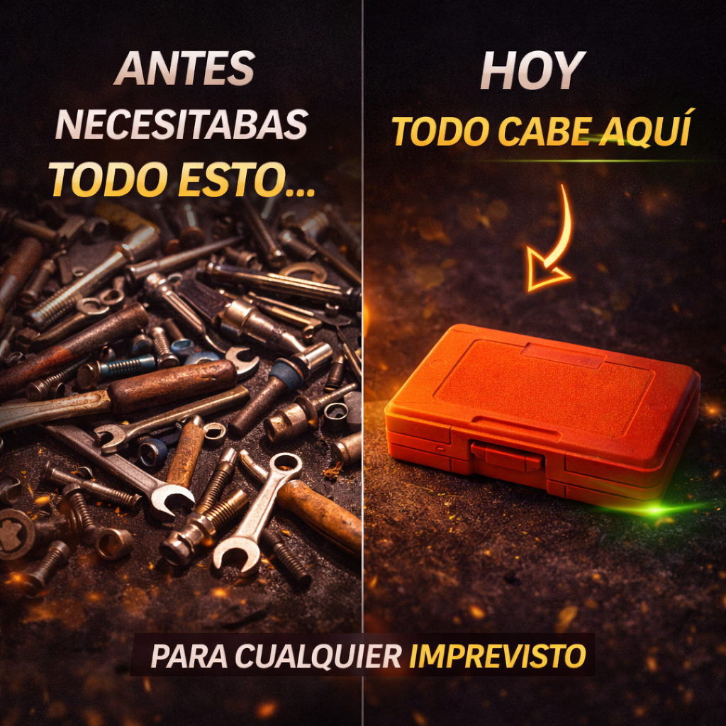 Kit Herramientas 46 Piezas Multiuso | Completo, Portátil y Listo para Cualquier Emergencia