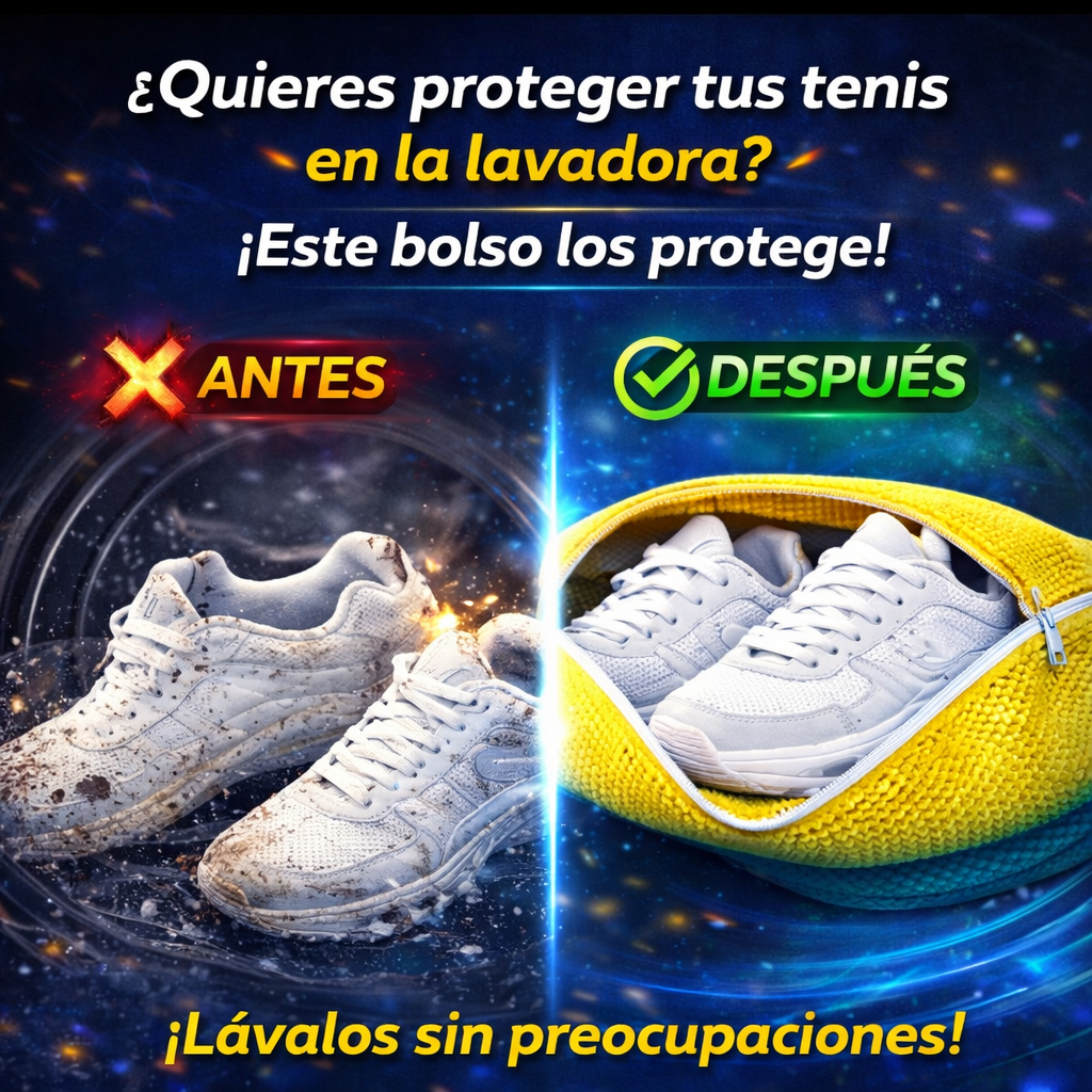 Funda para Lavar Tenis en Lavadora | Protege tus Tenis sin Dañarlos y sin Deformar