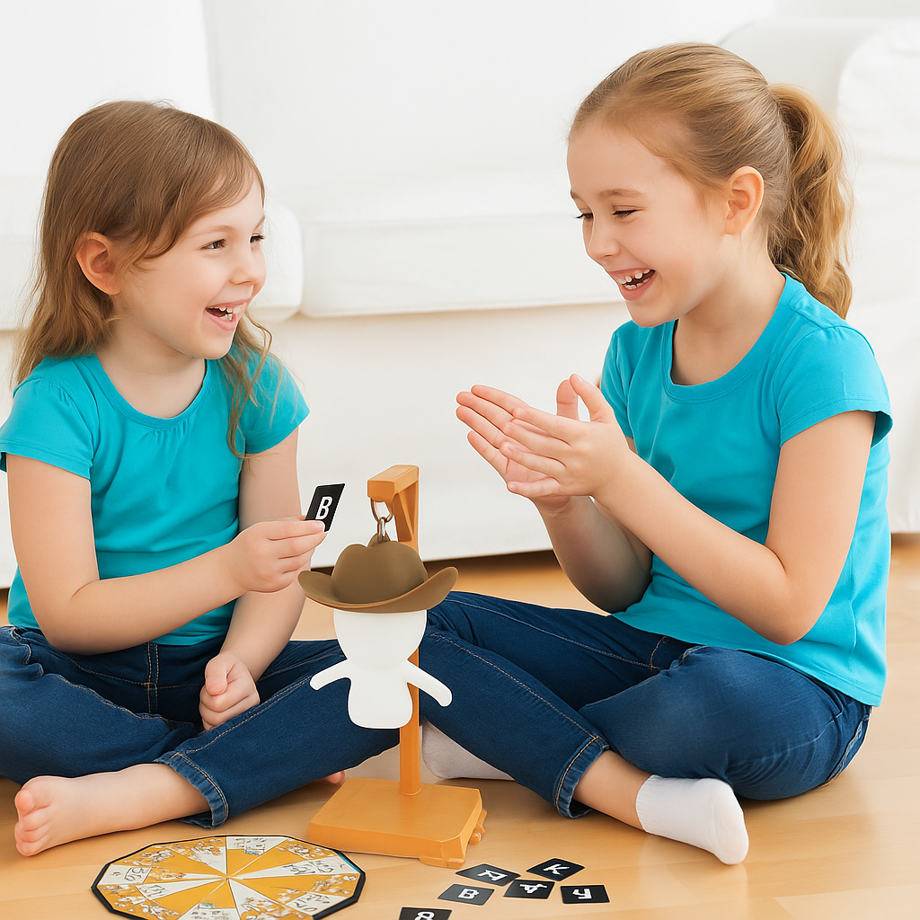 Hankman Glow – Juego de Ahorcado 3D Interactivo para Niños y Familias