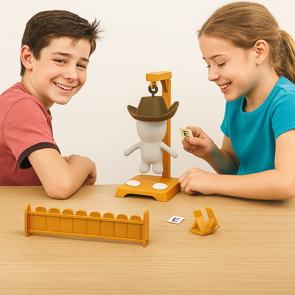 Hankman Glow – Juego de Ahorcado 3D Interactivo para Niños y Familias