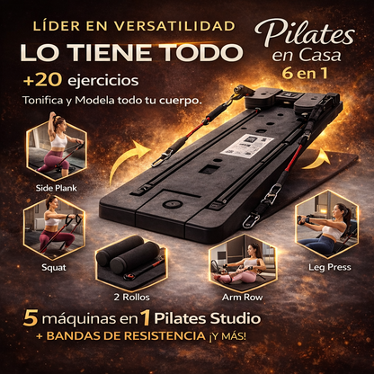 Tabla de Pilates Multifuncional 6 en 1 | Pilates en Casa