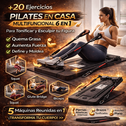 Tabla de Pilates Multifuncional 6 en 1 | Pilates en Casa