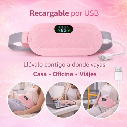 Cinturón Menstrual y Lumbar Termico con Calor y Masaje