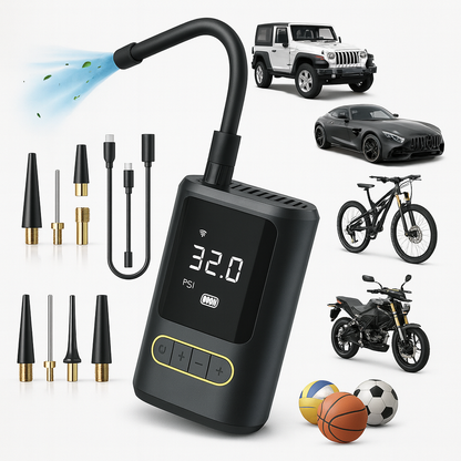 Compresor de Aire Portátil Y PowerBank 80W